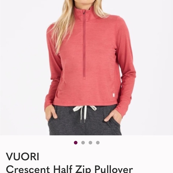 Vuori Cresent 1/2 Zip Long Sleeve Pullover, S - Picture 7 of 8